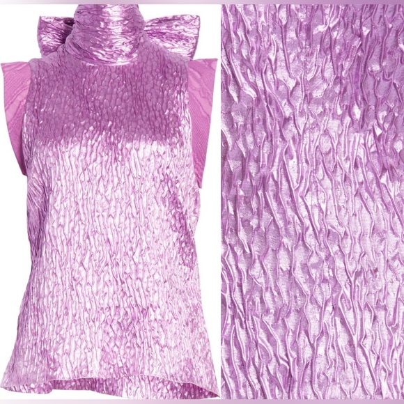 Rachel Comey Mirar Textured Jacquard Top in Orchid 4 - Picture 12 of 16